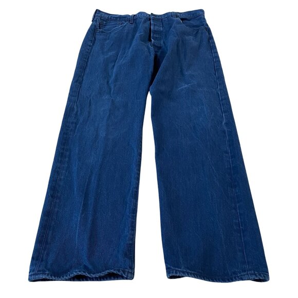 Levis' 501 Original Fit Indigo Blue Jeans Men's Size 40x30 Button Fly - Picture 6 of 7